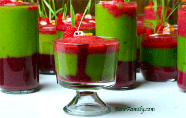 Victoria Boutenko’s Green Smoothie Layered Pudding