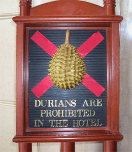 No Durians